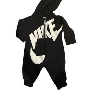 Nike Black and White Kids Footie One Piece